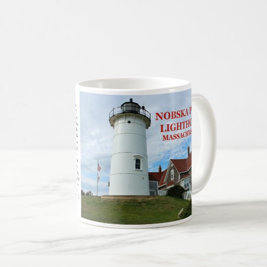 Nobska Point Lighthouse, Massachusetts Tasse (VorderseiteRechts)