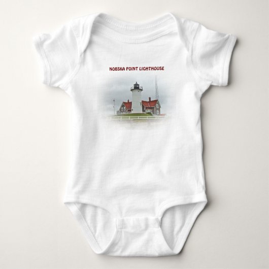 Nobska Point Lighthouse Series Baby Strampler (Vorderseite)