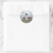 Nobska Point Lighthouse Series Runder Aufkleber (Tasche)