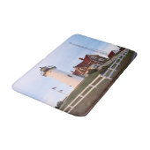 Nobska Punkt-Leuchtturm, Cape Cod Massachusetts Badematte (Schrägansicht)