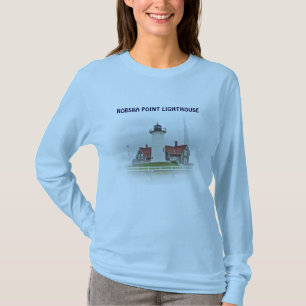 Nobska Punkt-Leuchtturm-Reihe T-Shirt