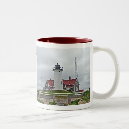 Nobska Punkt-Leuchtturm-Reihe Zweifarbige Tasse (Rechts)