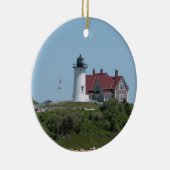 Nobska Punkt-Licht-Holz-Loch Falmouth Keramik Ornament (Rechts)