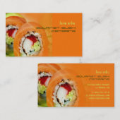 Nobu Gourmet Sushi Catering Visitenkarte (Vorne/Hinten)
