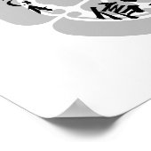 Nobunaga Oda Tenka Fubu Calligraphie Poster (Ecke)