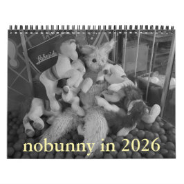 nobunny in 2026 calendar retrospective edition kalender
