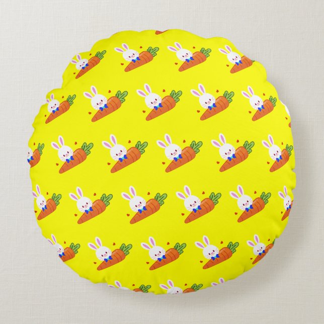 Nobunny Rundes Kissen (Vorderseite)