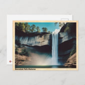 Noccalula Falls Alabama Vintage Reise Postkarte (Vorne/Hinten)