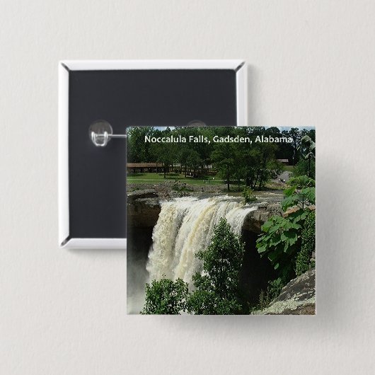 Noccalula Falls, Gadsden, Alabama Button (Vorne & Hinten)