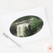Noccalula Falls, Gadsden, Alabama Ovaler Aufkleber (Umschlag)