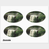 Noccalula Falls, Gadsden, Alabama Ovaler Aufkleber (Blatt)