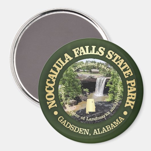 Noccalula Falls SP Magnet (Vorderseite/Rückseite)