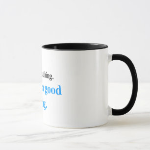 Noch atmend (blaue Ausgabe) Tasse