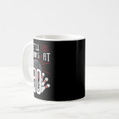 Noch bei 80 Bowling Geburtstagsfeier Kaffeetasse (Vorderseite Links)