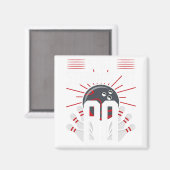 Noch bei 80 Bowling Geburtstagsfeier Magnet (Vorderseite/Rückseite)