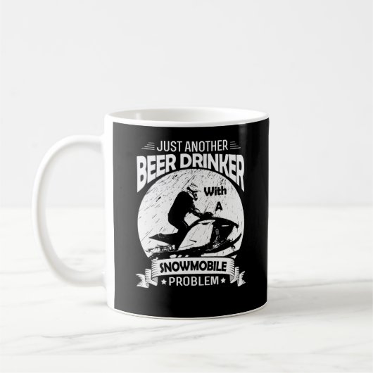 Noch ein Bier mit Schneemobil Kaffeetasse (Links)