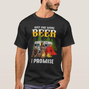 Noch ein Bier verspreche ich Funny Bear Camping T T-Shirt