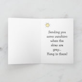 Noch ein Chemo Down! Niedliche Krebsunterstützungs Karte (Innenseite)