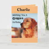 Noch ein Geburtstag? Golden Years Retriever Card Karte (Vorderseite)