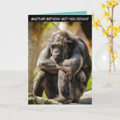 "Noch ein Geburtstag got dich nieder?" Karte (Gelbe Blume)