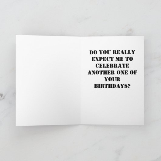 Noch ein Geburtstag? Karte (Innenseite)