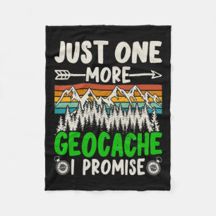 Noch ein Geocache verspreche ich Funny Geocaching Fleecedecke
