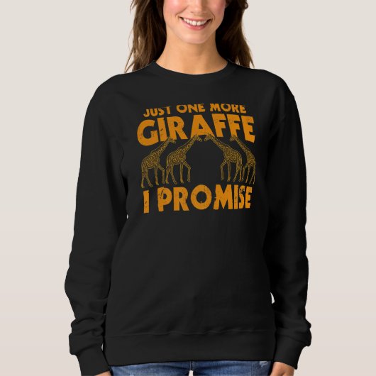 Noch ein Giraffe verspreche ich Vintage Giraffe Sweatshirt (Vorderseite)