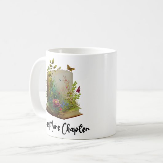 Noch ein Kapitel, Blume grafisch buchen Kaffeetasse (Vorderseite Links)