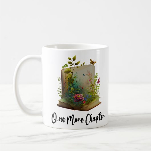 Noch ein Kapitel, Blume grafisch buchen Kaffeetasse (Links)