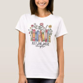 Noch ein Kapitel Boho Floral Book T-Shirt (Vorderseite)