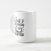 Noch ein Kapitel-Buch Kaffeetasse (Vorderseite Links)