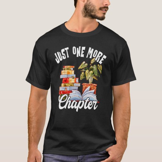 Noch ein Kapitel Buch lesen Nerd Buch T-Shirt (Vorderseite)