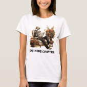 Noch ein Kapitel Buch Skeletton T - Shirt (Vorderseite)