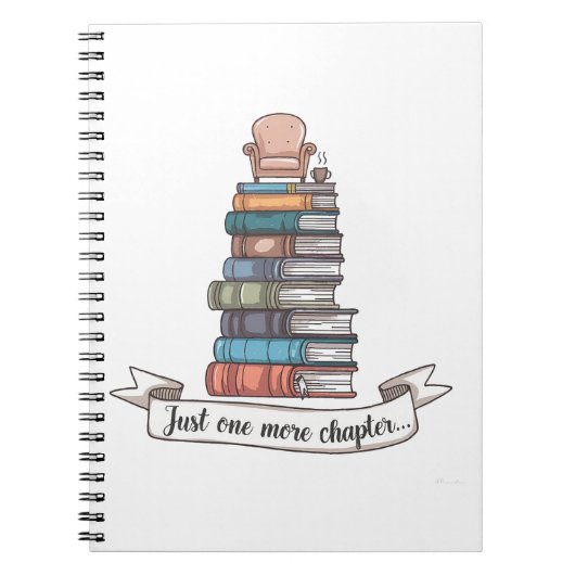 Noch ein Kapitel - Cosy Book Lover Design Notizblock (Vorderseite)