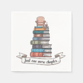 Noch ein Kapitel - Cosy Book Lover Design Serviette (Vorderseite)