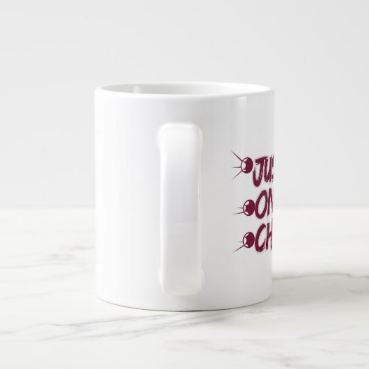 Noch ein Kapitel extra große Tasse - übertrieben (Rückseite)