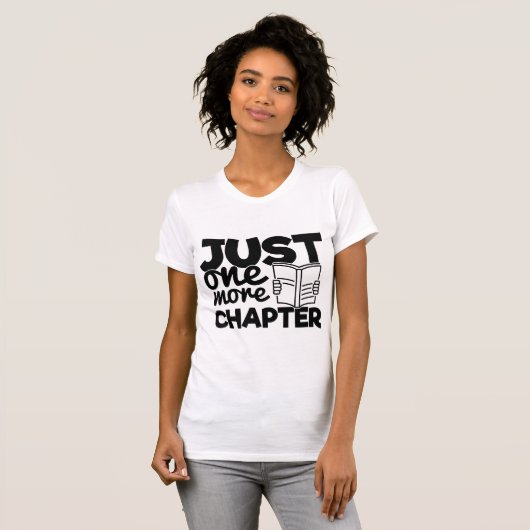 Noch ein Kapitel Funny Bookworm Reader Angebot T-Shirt (Vorne ganz)