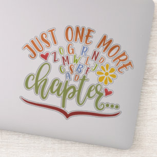 Noch ein Kapitel. Lesekonstruktion für Studenten Aufkleber