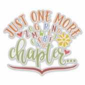 Noch ein Kapitel. Lesekonzepte für Studierende Aufkleber (Vorderseite)