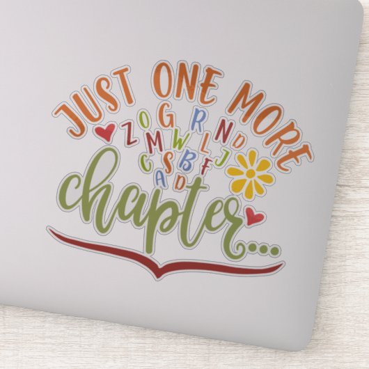 Noch ein Kapitel. Lesekonzepte für Studierende Aufkleber (Detail)