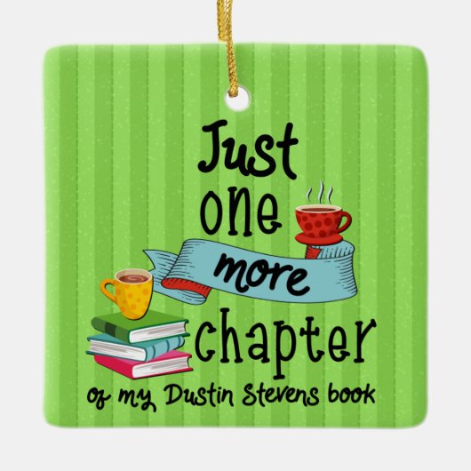 Noch ein Kapitel meines Buches von Dustin Stevens Keramikornament (Vorderseite)