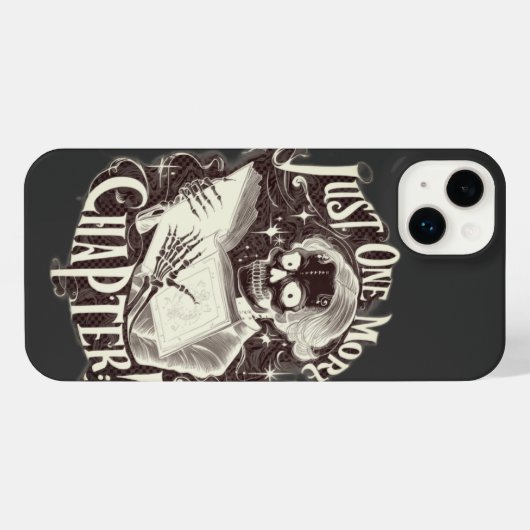 Noch ein Kapitel Skelettleser Funny iPhone Hülle (Rückseite (Horizontal))