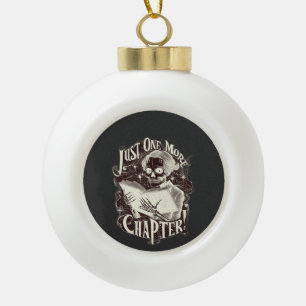 Noch ein Kapitel Skelettleser Funny Keramik Kugel-Ornament