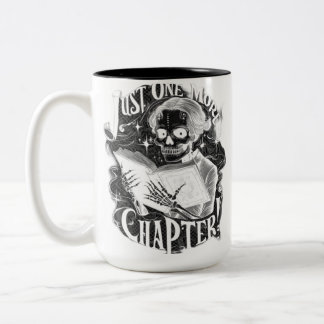 Noch ein Kapitel Skelettleser Funny Zweifarbige Tasse