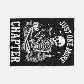 Noch ein Kapitel Skelettleser lesen Buch Fleecedecke (Vorderseite (Horizontal))