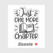 Noch ein Kapitel-Wurm Aufkleber (Blatt)