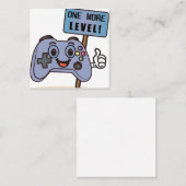 Noch ein Level! Quadratische Visitenkarte (Vorne/Hinten)