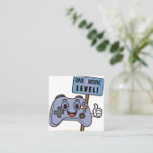 Noch ein Level! Quadratische Visitenkarte (Stehend Vorderseite)