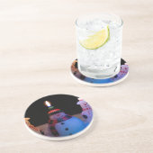 Noch ein Lit Snowman Getränkeuntersetzer (Seite)