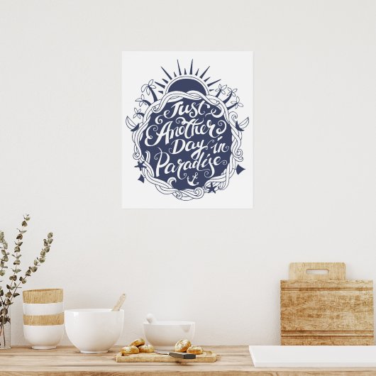 Noch ein Paradies Poster (Küche)